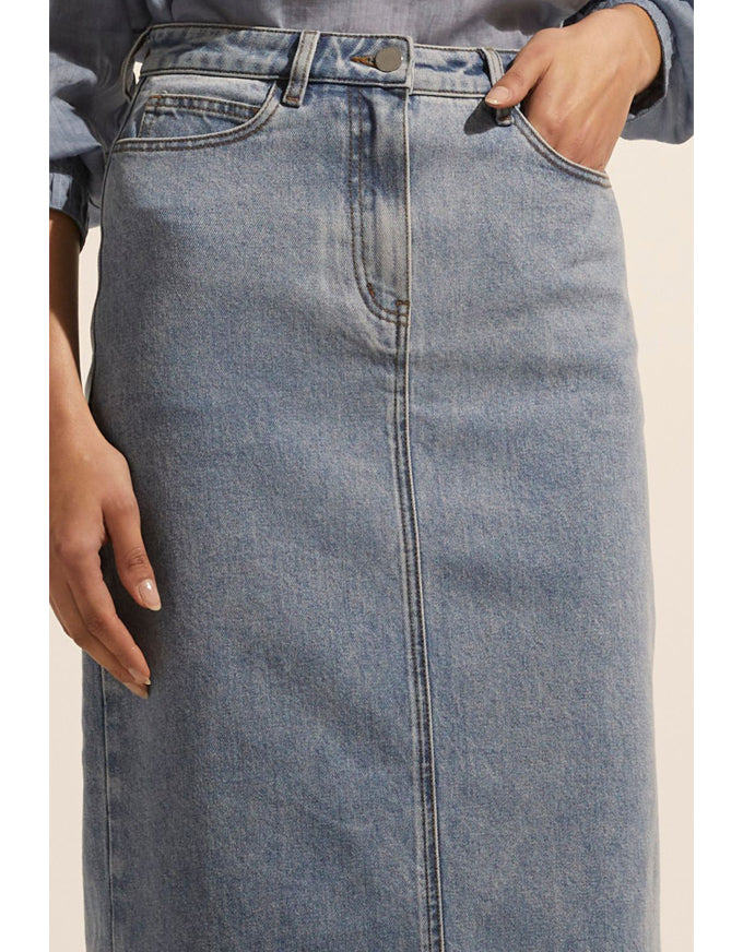 Accord Skirt Washed Denim