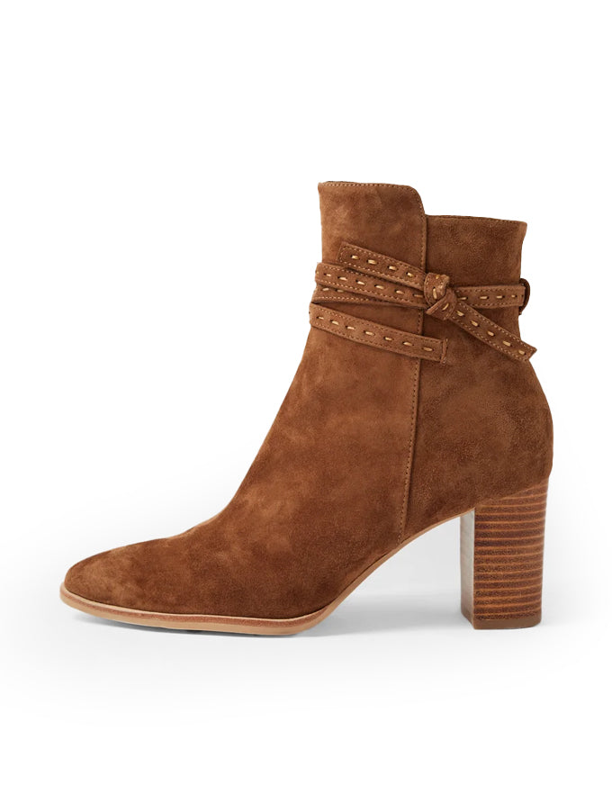 Adaire Ankle Boots Suede Nutmeg