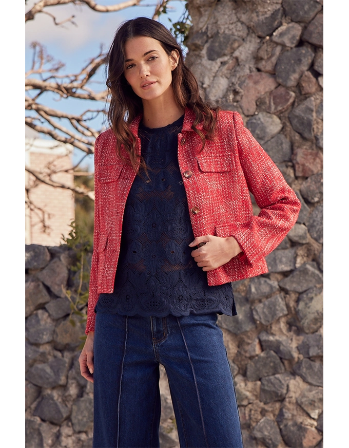 Adjoin Jacket Fire Boucle