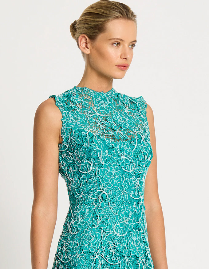 Alessia Shift Dress Turquoise - Australian Made