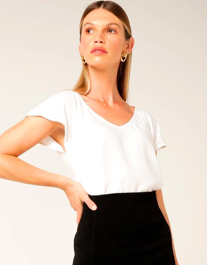 Analia Top White