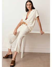 Anise Crop Pant Chalk