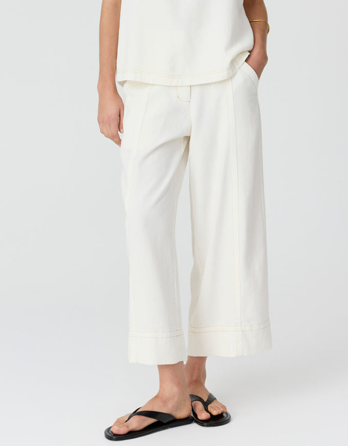 Anise Crop Pant Chalk