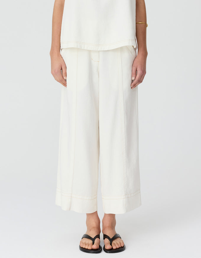 Anise Crop Pant Chalk