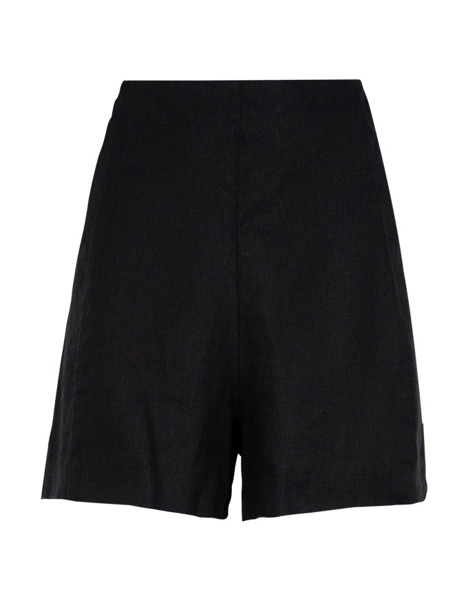 Arlo Linen Shorts Black