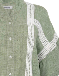 Artisan Linen Shirt Green