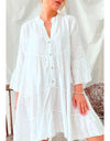 Ashley Linen Dress White