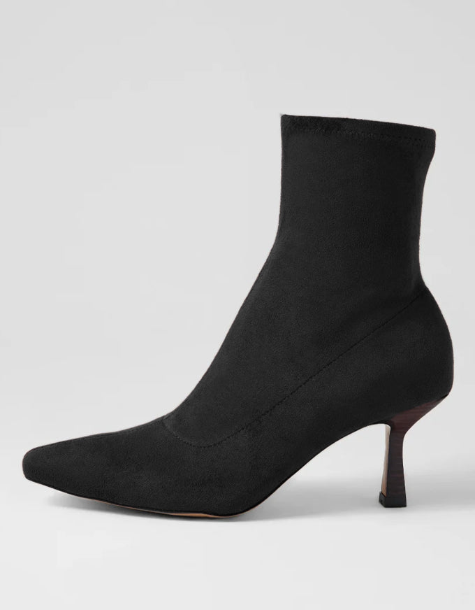 Audry Microseude Ankle Boot Black