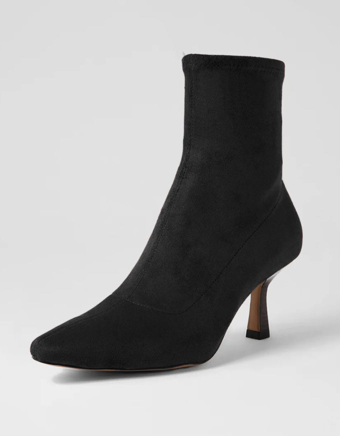 Audry Microseude Ankle Boot Black
