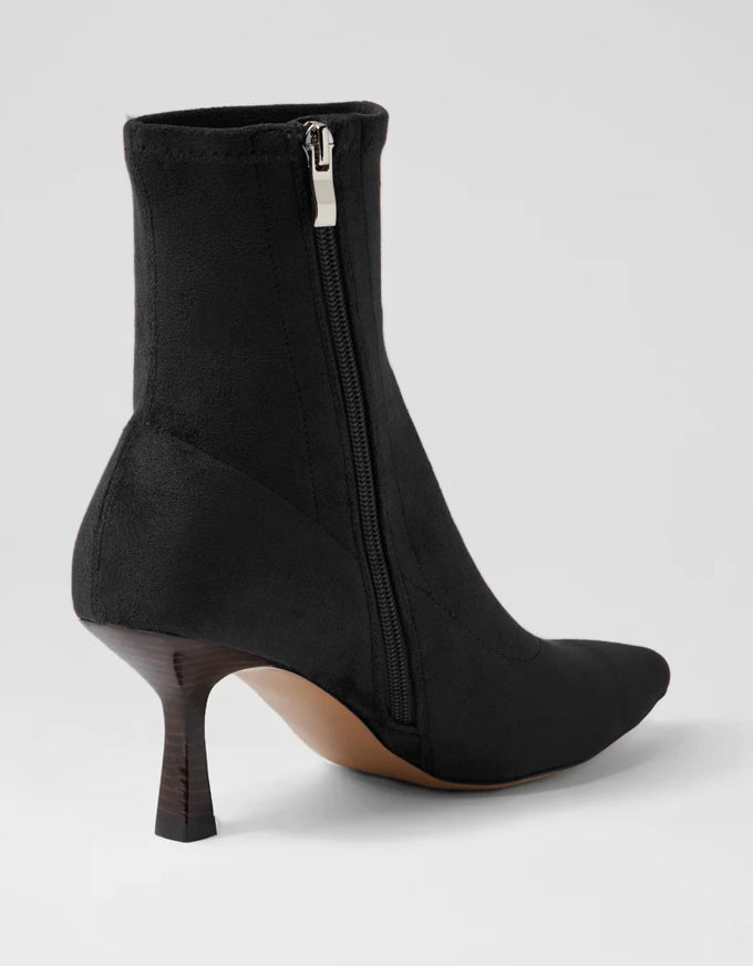 Audry Microseude Ankle Boot Black