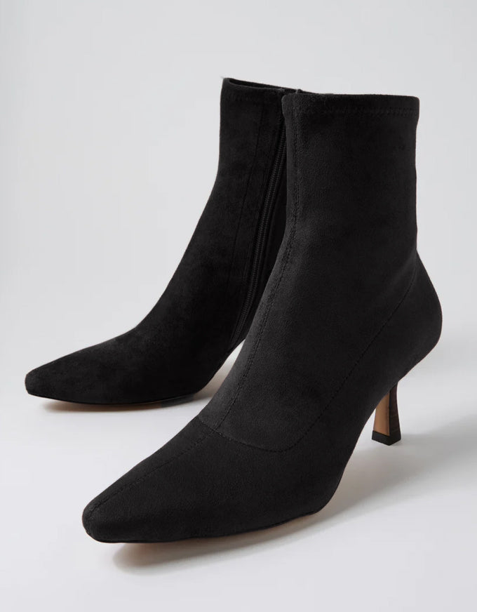 Audry Microseude Ankle Boot Black