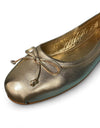 Aydas Flats Pale Gold Leather