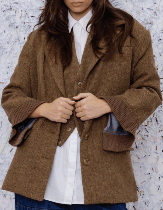 Bagsy Jacket Camel Tweed