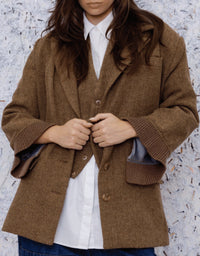 Bagsy Jacket Camel Tweed