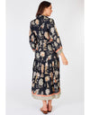 Balboa Maxi Dress Black Print