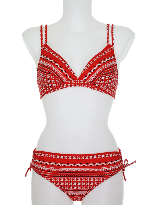 Red Bandana Print Bikini