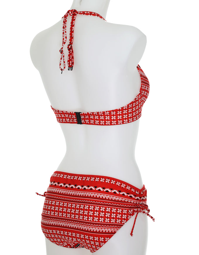 Red Bandana Print Bikini