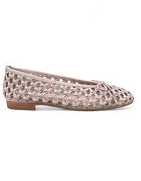 Bangle Nude Leather Flats