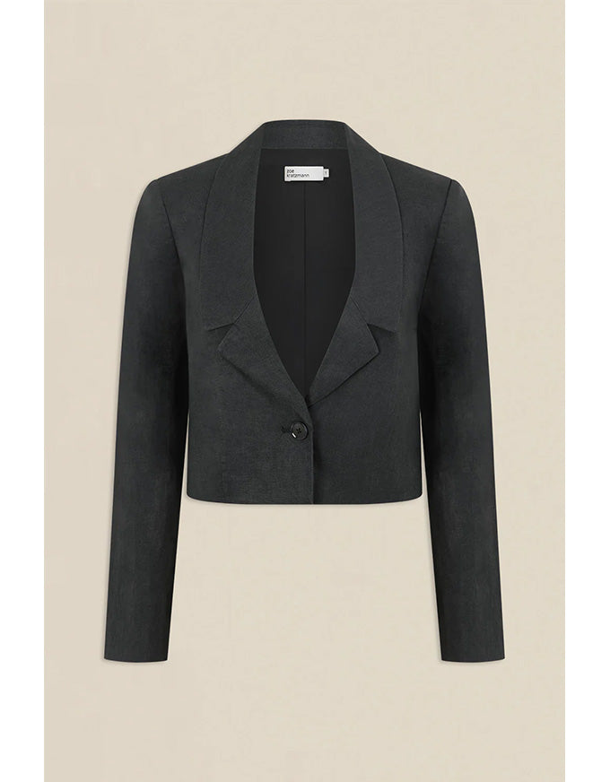 Bask Jacket Midnight Linen