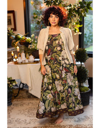 Fleur De Lune Maxi Slip Dress Magnolia