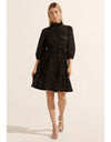 Beacon Dress Black Window Check