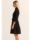 Beacon Dress Black Window Check