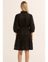 Beacon Dress Black Window Check