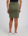 Belle Denim Skirt Khaki