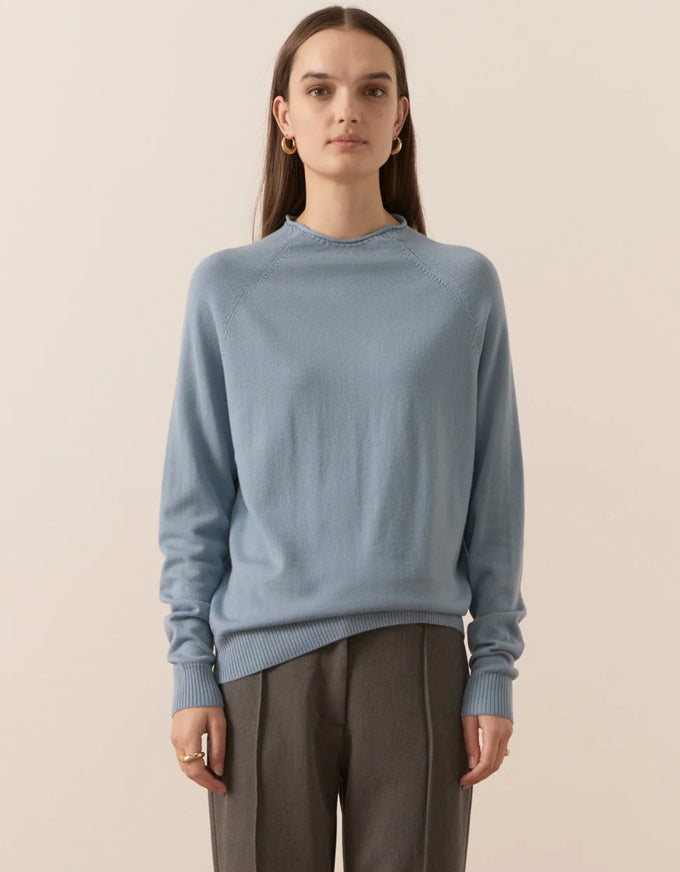 Bennet Funnel Neck Blue