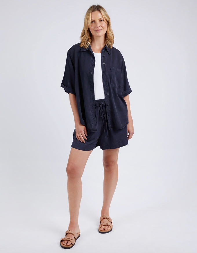 Bliss Washed Shirt Navy