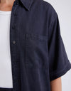 Bliss Washed Shirt Navy