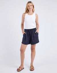 Bliss Washed Shorts Navy