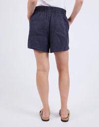 Bliss Washed Shorts Navy