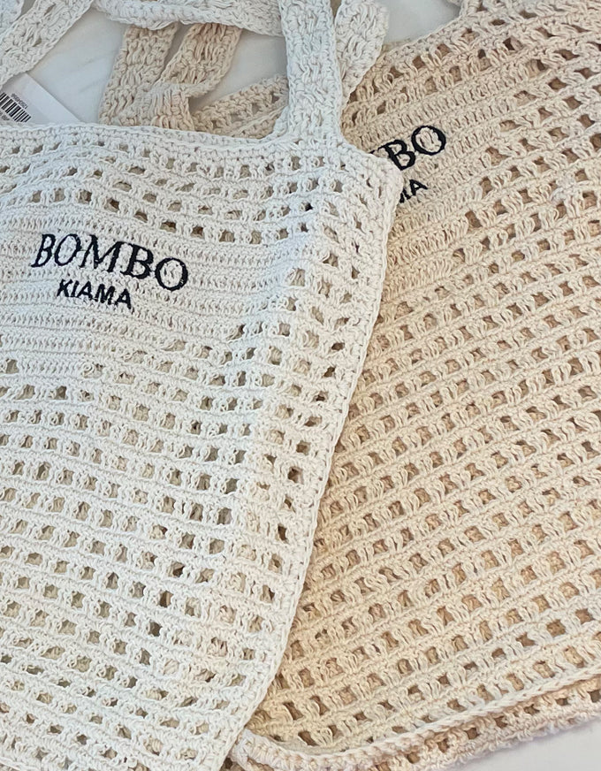 LIMITED EDITION Crochet Bombo Bag Natural