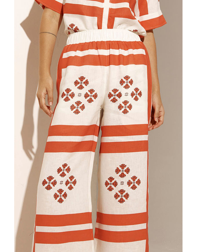 Breeze Pant in Tamarillo Scarf Breeze Pant in Tamarillo Scarf