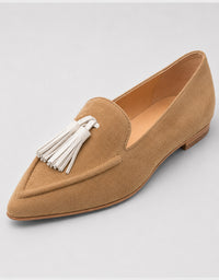 Palace Flats Brown/Cream Suede