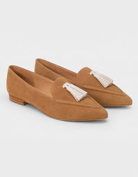 Palace Flats Brown/Cream Suede