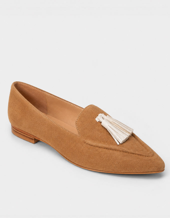 Palace Flats Brown/Cream Suede