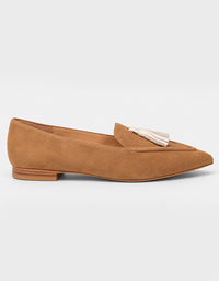 Palace Flats Brown/Cream Suede