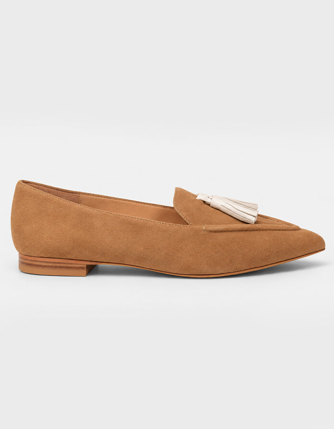 Palace Flats Brown/Cream Suede