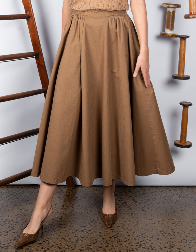 Bumper Skirt Tan Washed