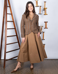 Bumper Skirt Tan Washed