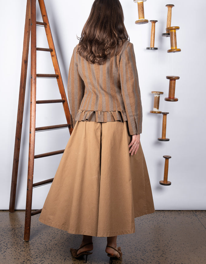 Bumper Skirt Tan Washed