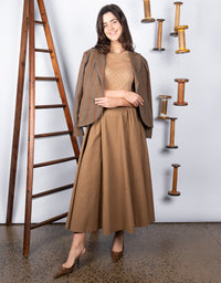 Bumper Skirt Tan Washed