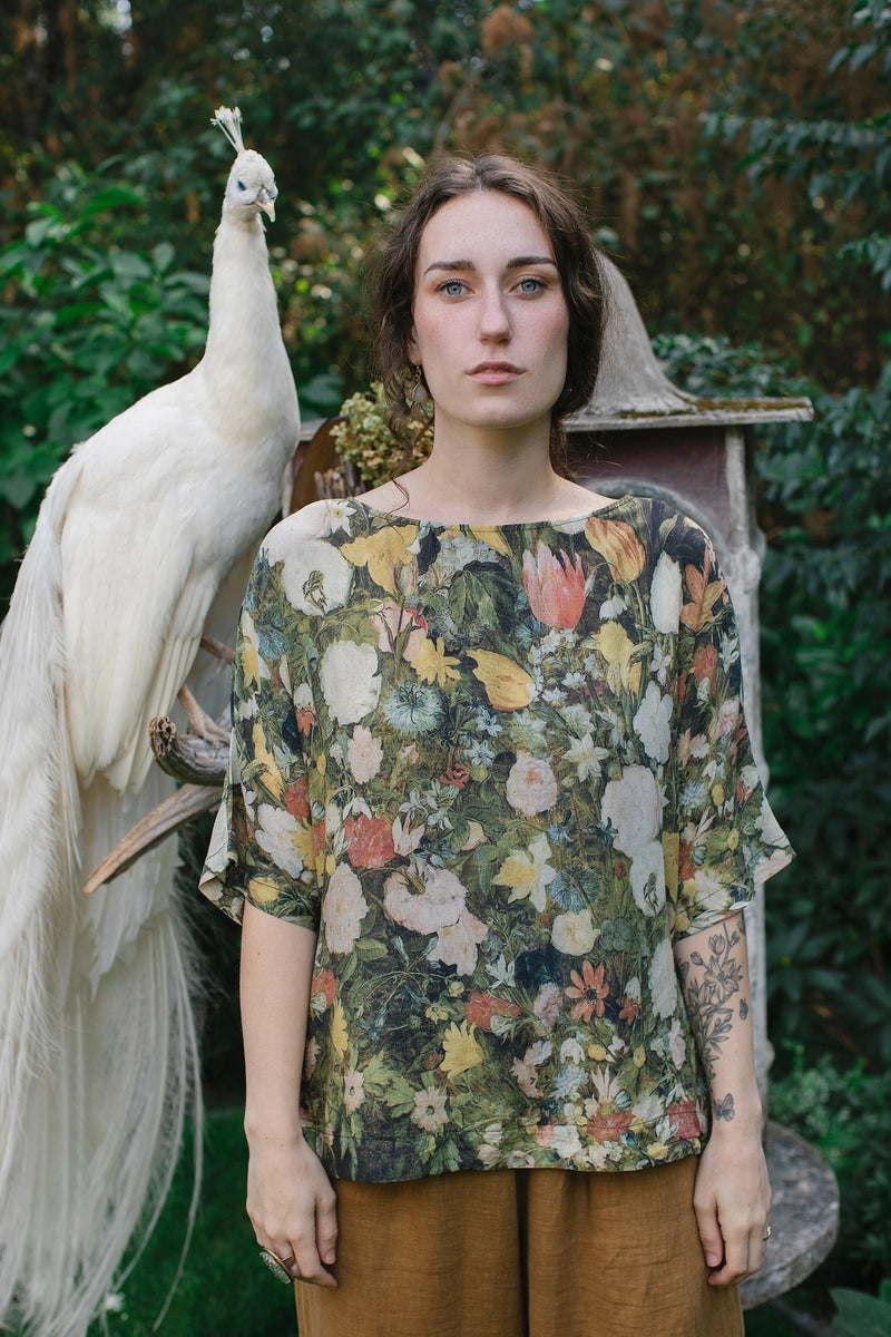 I Dream in Flowers Tee Luxe Bamboo Tunic Shirt