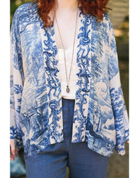 Let The Light In Pixie Cropped Bamboo Kimono