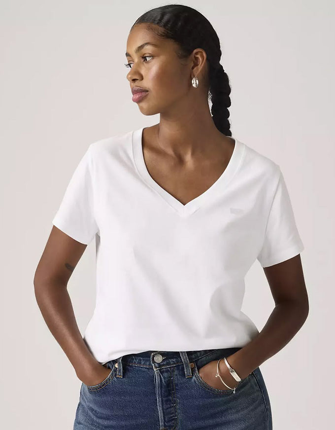 Favourite V-Neck Bright White Tee