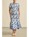 Cable Dress Azure Bouquet