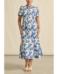 Cable Dress Azure Bouquet