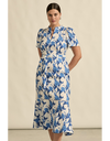 Cable Dress Azure Bouquet